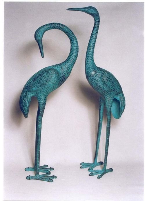 Garden Crane Pair