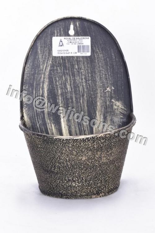 Wall Holder - Metal 15x12x21.5 cm Gray, Durable Material Easy Installation Space Saving