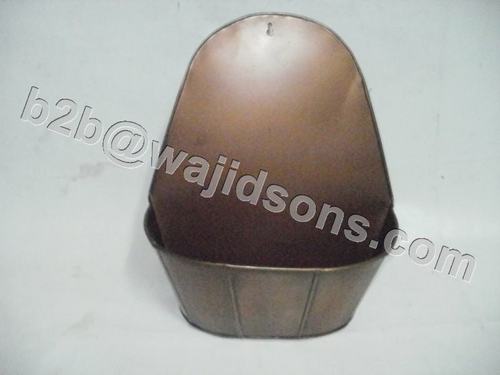Wall Metal Holder - Metal 11x26x30 Cm, Brown | Wall Mountable, Durable, Versatile, Decorative