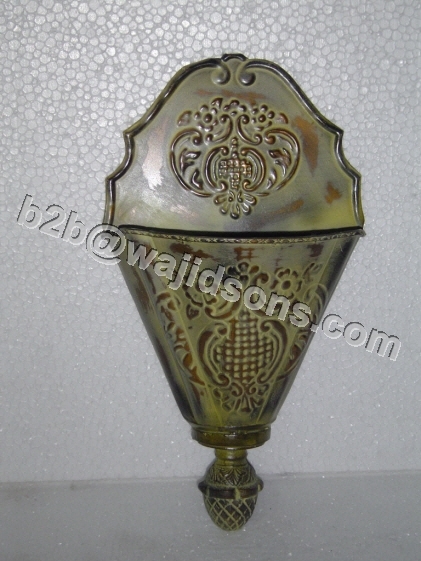 Wall Holder - Brass 22x10x40 cm, Gold Etched Finish | Elegant Design, Durable, Easy Installation, Space Saving, Versatile Use