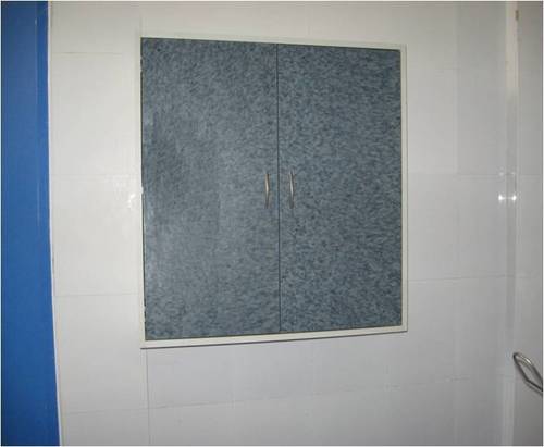 Cupboards in plastic sheets