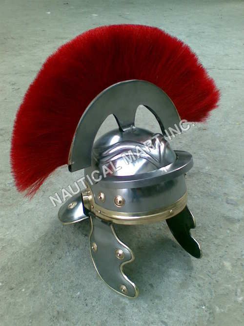 Roman Centurion Helmet Red Plume