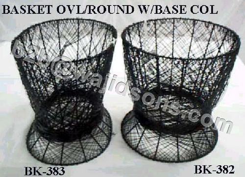 Oval Basket Wire Black