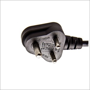 Indian 3 Pin Angled Plug for Class I Appliances