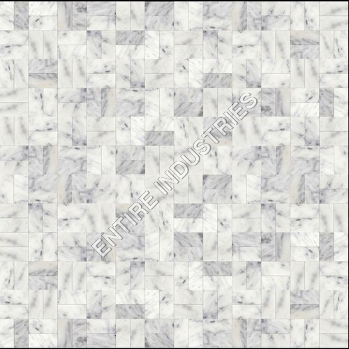 white mosaic tiles