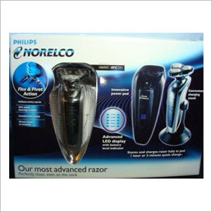 Arcitec Razor - Stainless Steel, Silver, Cordless | Flexing Heads, 360 Swivel, Triple Track Shaving