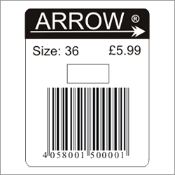 Printed Barcode Label