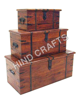 Wooden Box Set Of Three
