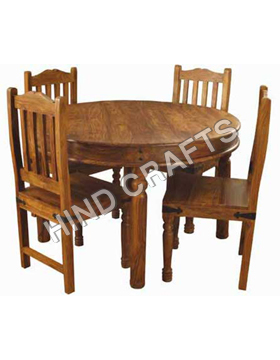 Wooden Round Dining Table