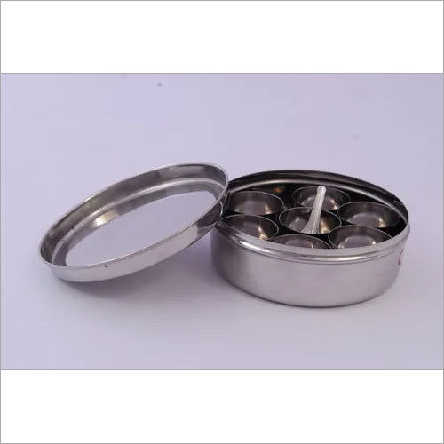 Silver Small Spice Box