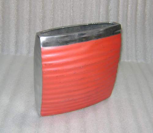 Flat Aluminum Vase