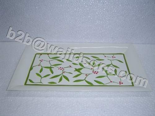 HAND PAINTED RECTANGLE TRAY