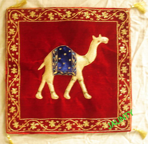 Velvet Embroidered Cushion Covers