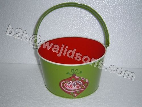 HAND PAINTED ROUND PLANTER