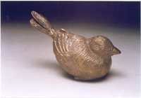 Brass Bird Sculpture - Finishing: Gold