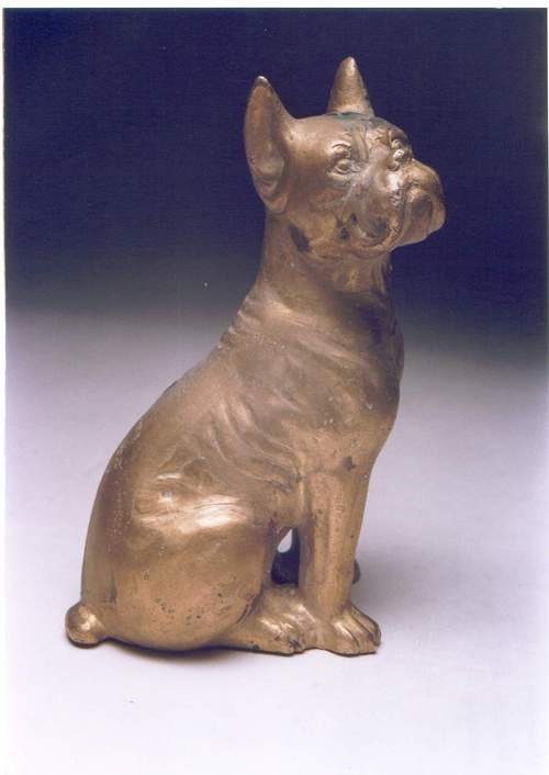 Brass Dog Sculpture