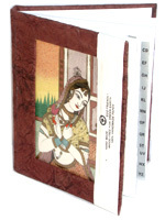 hand made paper gemstone diary