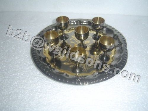 TRAY WITH 7 PC OF POT SET