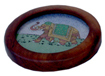 teak wood gemstone paper weight