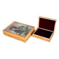 gem stone white wood jewellery boxes