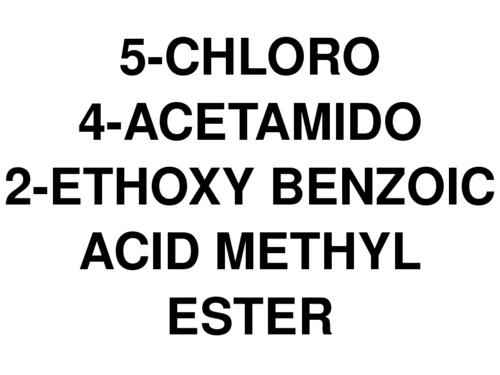 5-chloro 4-acetamido 2-ethoxy Benzoic Acid Methyl Ester