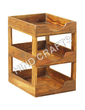 Wooden Item Rack
