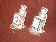 (1) Marble Square Mobile Holder Cum Watch. (2) Marble Square Mobile Holder