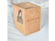 Wooden Gemstone Pen Holder