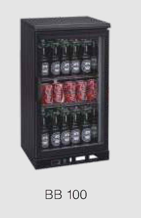 Back Bar Cooler Black Bb 100