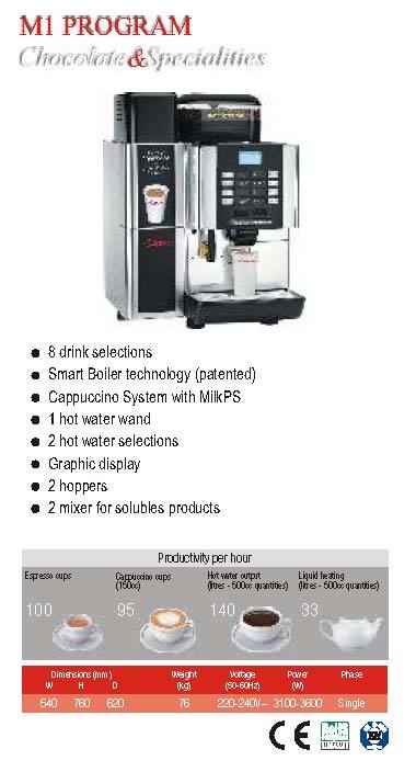 Super Automatic Coffee Machines - M1 PROGRAM