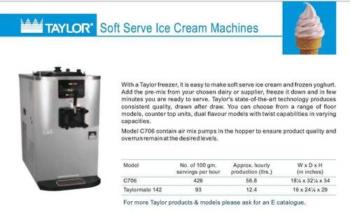 Taylor 142 best sale ice cream machine