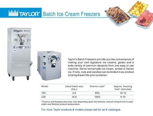 Batch Ice Cream Machines