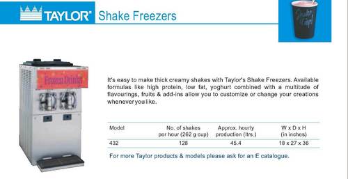 Shake Freezers (Taylor And Bras)