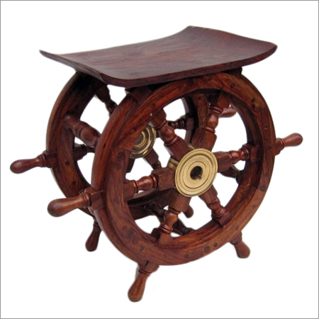 Wooden Ship Wheel Table