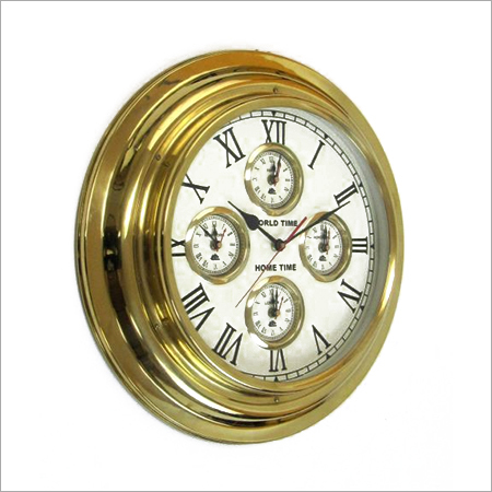 5 Time brass clock