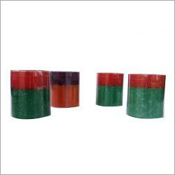 Scented Pillars Candles - Wax, Varied Dimensions, Red | Long-Lasting Scent, Floral Aroma, Elegant Design