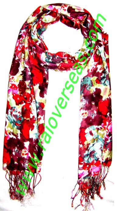 water colour floral shawl