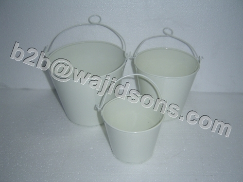Galvanized Flower Bucket