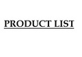 Our Product List