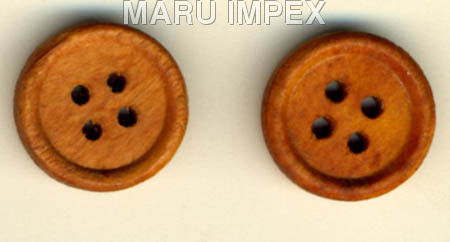 Cloth Wooden Button