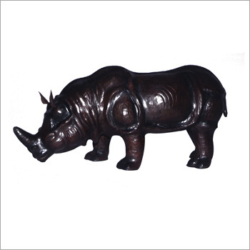 Leather Stuffed Rhino