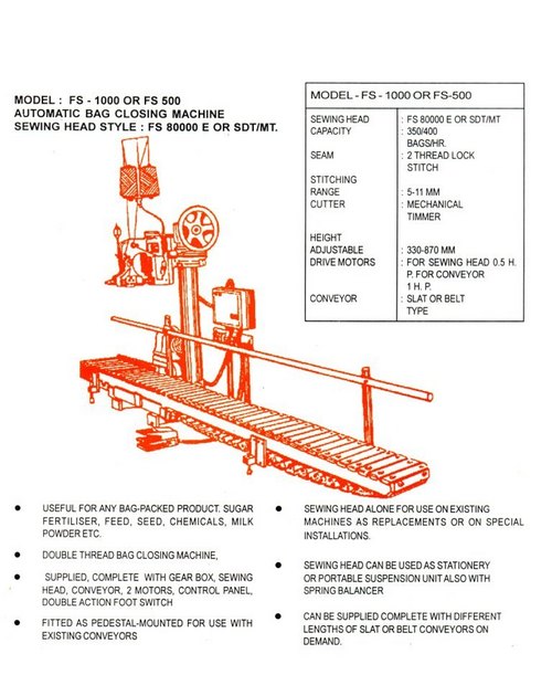 Automatic Bag Closing Machine