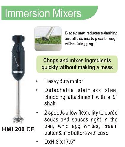 Immersion Mixer - Hamilton Beach - HMI 200 CE By KANTEEN INDIA EQUIPMENTS CO.