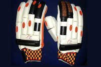 White Leather Batting Gloves