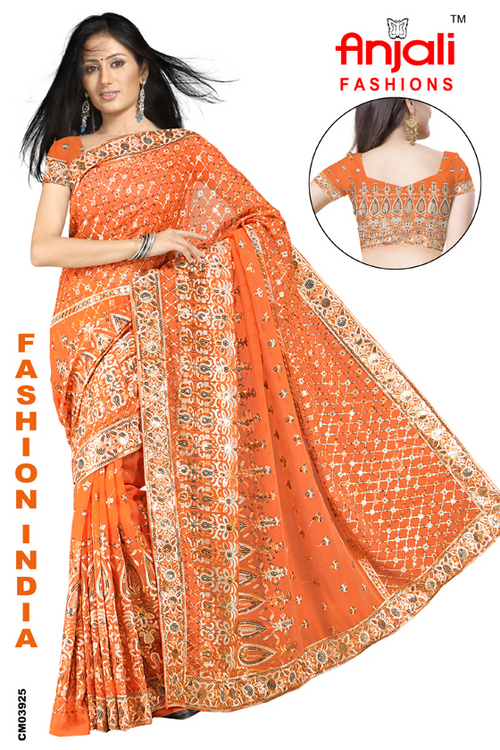 heavy work sarees