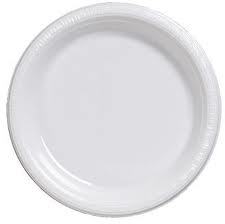 Disposable Paper Plates - 9 Inch Round, White Color | Durable, Eco-friendly, Convenient, Cost-effective, 100 Pack