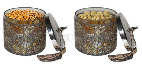 Set of 2 Mosaic Jar