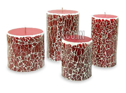 Candle With Glass Work