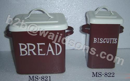 BISCUITS AND BREAD CANISTER WITH LID
