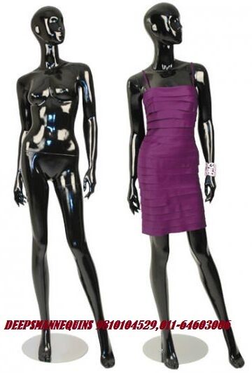 Black Glossy Female Mannequins